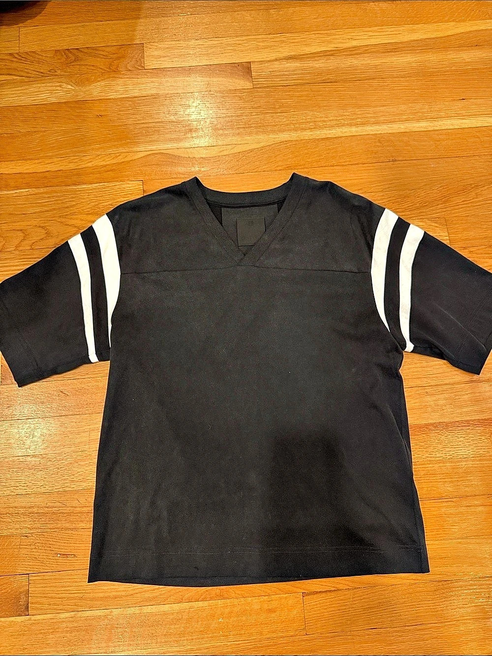 Givenchy Panelled V-Neck Cotton T-Shirt mens